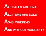 ALL SALES ARE FINAL