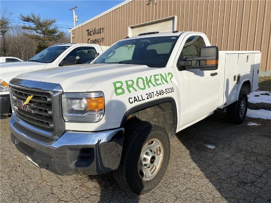 2015 GMC SIERRA 2500HD 4X4 W/ READING STEEL SERVICE BODY, 173,558 MILES, S/N: 1GD02XEG8FZ522741