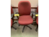 OFFICE STAR MULTI-TASK SWIVEL OFFICE CHAIR, CLOTH UPHOLSTERY, ARMS