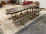 8' PICNIC STYLE LUNCH ROOM TABLE