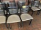 R-(4) LADDERBACK METAL FRAME DINING CHAIRS