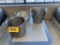 E-LOT: 4 ITEMS, SS BUCKET, COLANDER, CARLISLE CHILLER, COOK POT