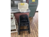 O-RUBBERMAID HIGH CHAIR WITH BOOSTER SEAT