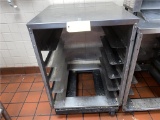 O-STAINLESS STEEL HALF PAN CART, 5-SLOT, CASTERS