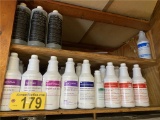 O-LOT: 26-ASSORTED CLEANERS, 8-SOIL SHIELD, 6-OVEN CLEANER, 5-SUPER CONTACT CLEANER,