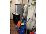 O-LOT: MOP BUCKET, 50' HOT WATER RUBBER HOSE