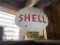 SHELL GAS PUMP, GLASS GLOBE, REPRODUCTION