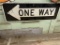 ONE WAY METAL SIGN 36