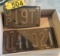 (2) LICENSE PLATES NEW JERSEY 1938 & 1939