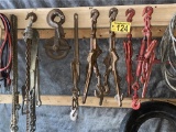 LOT: 6 BINDERS, CHAIN RATCHET, BLOCK, CHAIN ASSORTED - DD