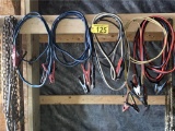 LOT: 5 JUMBER CABLES, SAFETY ROPES - DD