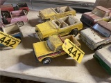 (3) TOY TRUCKS, NYLINT BRONCO, 2-TONKA JEEPSTER