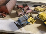 (3) TOY TRUCKS, NYLINT BRONCK, 2-TONKA JEEPS