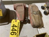 (2) TOY CARS, NYLINT HOTROD, WINDUP FIRE CHIEF CAR