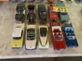 (10) DIE CAST COLLECTIBLE CARS 1:24 SCALE