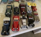 (10) DIE CAST COLLECTIBLE CARS 1:24 SCALE