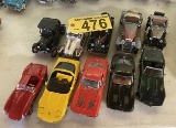 (10) DIE CAST COLLECTIBLE CARS 1:24 SCALE
