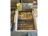 LOT OF: (8) LICENSE PLATES NEW JERSEY 1944,1946,1947,1948,1949,1950 & 1951