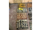 (4) SETS OF MAINE LICENSE PLATES, 1927, 1929, 1930, 1931