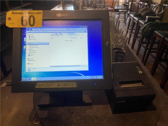 ALOHA POS SYSTEM 3-USER STATIONS, NCR MODEL 7754 TOUCH SCREEN MONITORS, EPSON M129C PRINTERS,