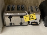 LOT: 2-TOASTERS, 4-SLICE & 2-SLICE