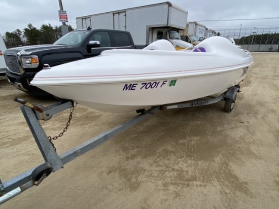 1996 DONZI JET BOAT, BANDIT TRAILER, S/N: DNAJ1052B696