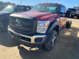 2015 FORD F450 SUPER DUTY CAB-N-CHASSIS, 85,115 MILES, S/N: 1FD0X4GTXFEC99961