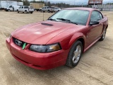 2001 FORD MUSTANG COUPE, 6-CYL, AUTO, 67,803 MILES, 1-OWNER, S/N: 1FAFP40421F163415