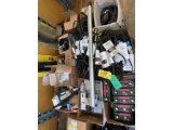 LOT OF BELTS, PLOW CONTROLS, VERMAC BATTERIES, PUMPS, PARTS