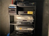 (10) ASSORTED STERIO CD PLAYERS, DVD PLAYER, SURROUND SOUND PROCESSOR, UNIFI LONG RANGE ACCESS POINT