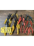 ASSORTED PLYERS, STRIPPERS & CUTTERS