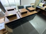 OFFICE PANEL SYSTEM W/(4) WORK STATIONS