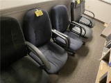 (2) BLUE FABRIC OFFICE CHAIRS