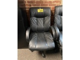 BLACK FAUX LEATHER OFFICE CHAIR