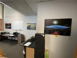 LOT OF (5) PLANETARIUM PHOTOGRAPHS & VAN GOGH & PICASSO POSTERS IN CONFERENCE ROOM & FRONT OFFICE