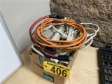 ASSORTED POWER STRIPS & EXTENSION CORDS