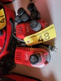 2-MILWAUKEE 4V CHARGERS & BATTERIES