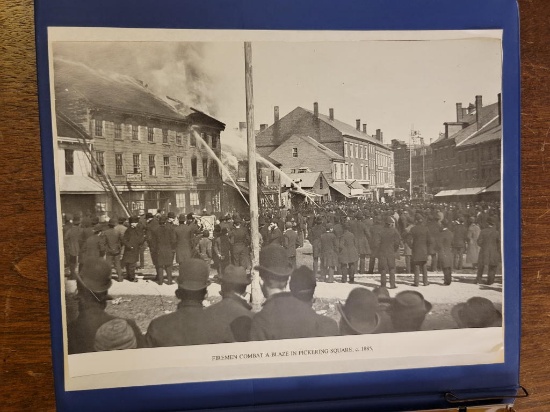 BANGOR FIRE/STATIONS/FLOOD POSTCARDS