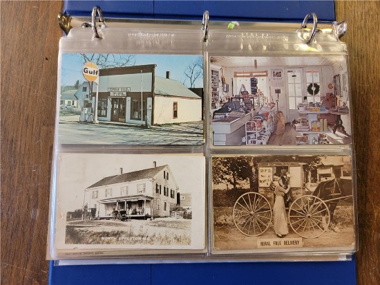 MAINE POST OFFICE POSTCARDS: A-E