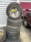 (5) TIRES & ALUMINUM RIMS, P225/70HR15 , AMERICAN RACING RIMS