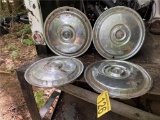 SET OF 4- 1955-1956 FORD FAIRLANE HUB CAPS