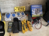 LOT: 3-TEMP HUMIDITY METERS, AIR FLOW METER , PRESSURE TEMP METER & PROBES