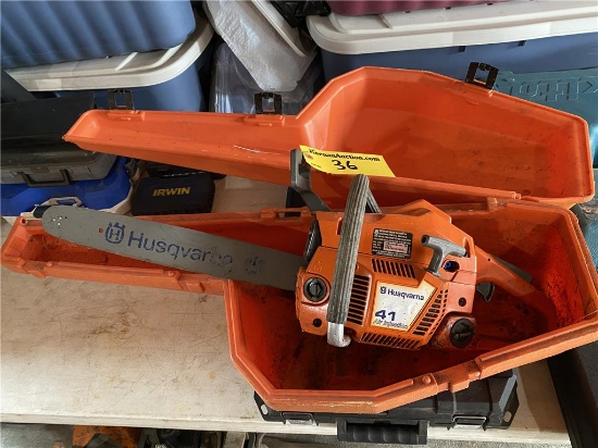 HUSQVARNA 41 AIR INJECTION CHAINSAW W/CASE