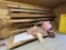 LOT: ASSORTED LUMBER ALONG WALL