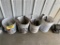 CONTENTS OF 4-BUCKETS: HAND TOOLS, NUTS & BOLTS, SOCKETS, BRUSHES