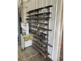 WALL RACK & ASSORTED STEEL STOCK ON RACK