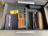 ASSORTED MACHINIST TOOLS; 3-CALIPERS