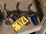 LOT: 4-PROPANE BOTTLE TORCH HANDLES