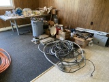 ASSORTED ELECTRICAL, WIRE, METER BOX, PANEL BOXES