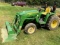 2018 JOHN DEERE 3038E COMPACT UTILITY TRACTOR, 160 HOURS, 300E LOADER BUCKET, PIN: 1LV3038ETJJ121708